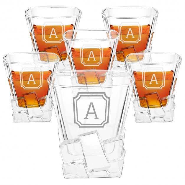 Szklanki do whisky x6 z grawerem dla gentlemana