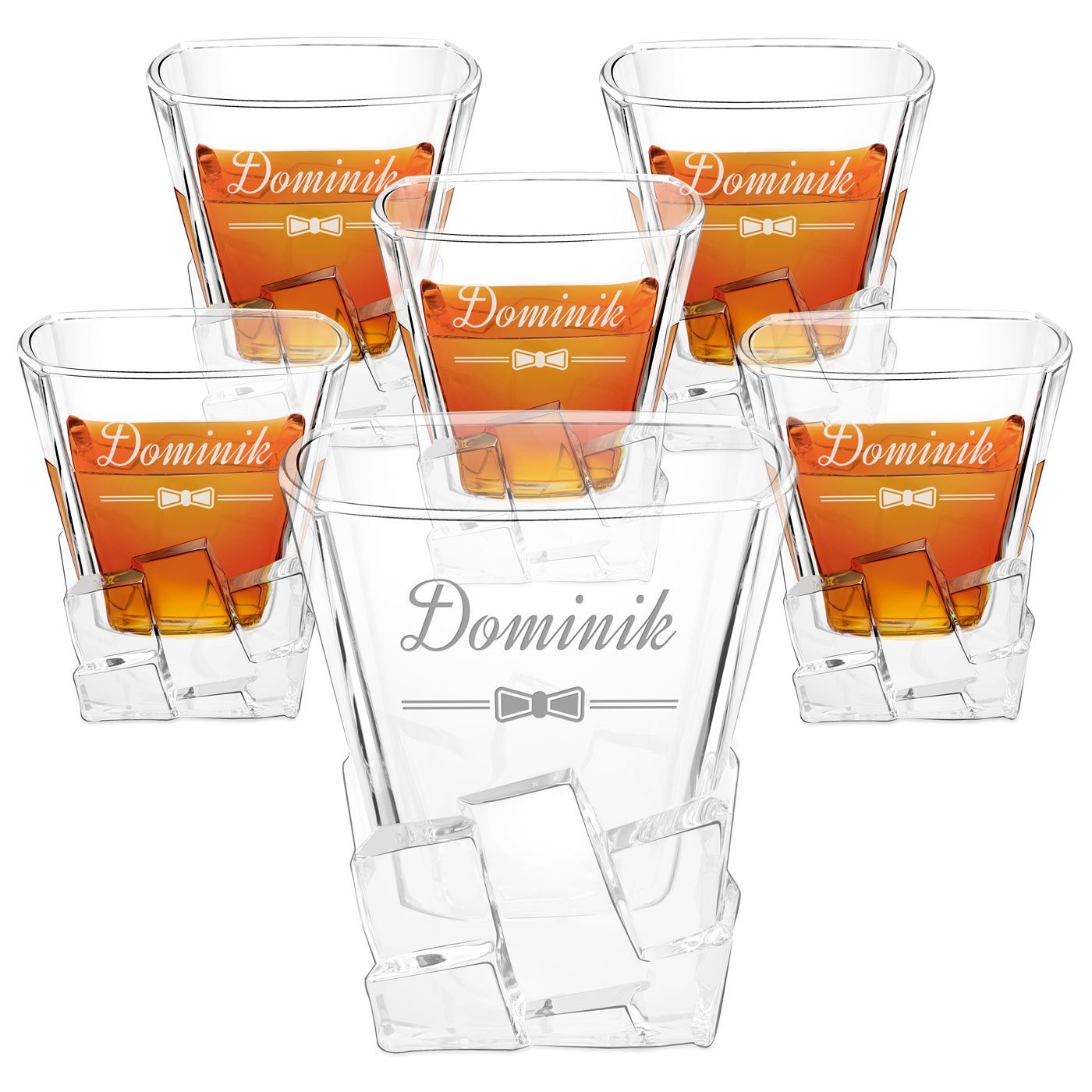 Szklanki do whisky x6 z grawerem dla gentlemana na imieniny