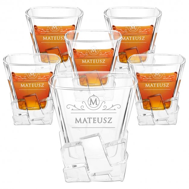 Szklanki do whisky x6 z grawerem dla niego na imieniny