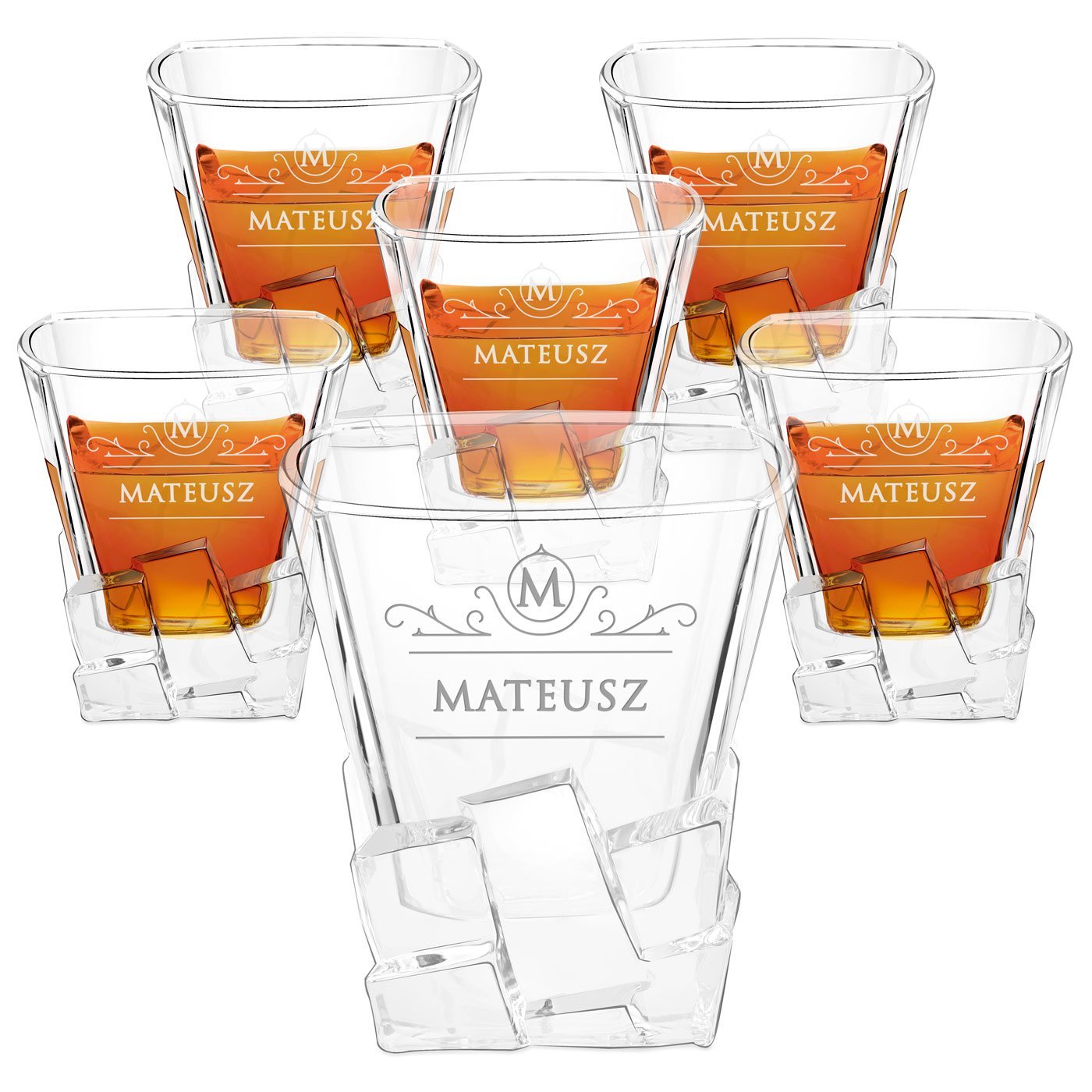 Szklanki do whisky x6 z grawerem dla niego na imieniny