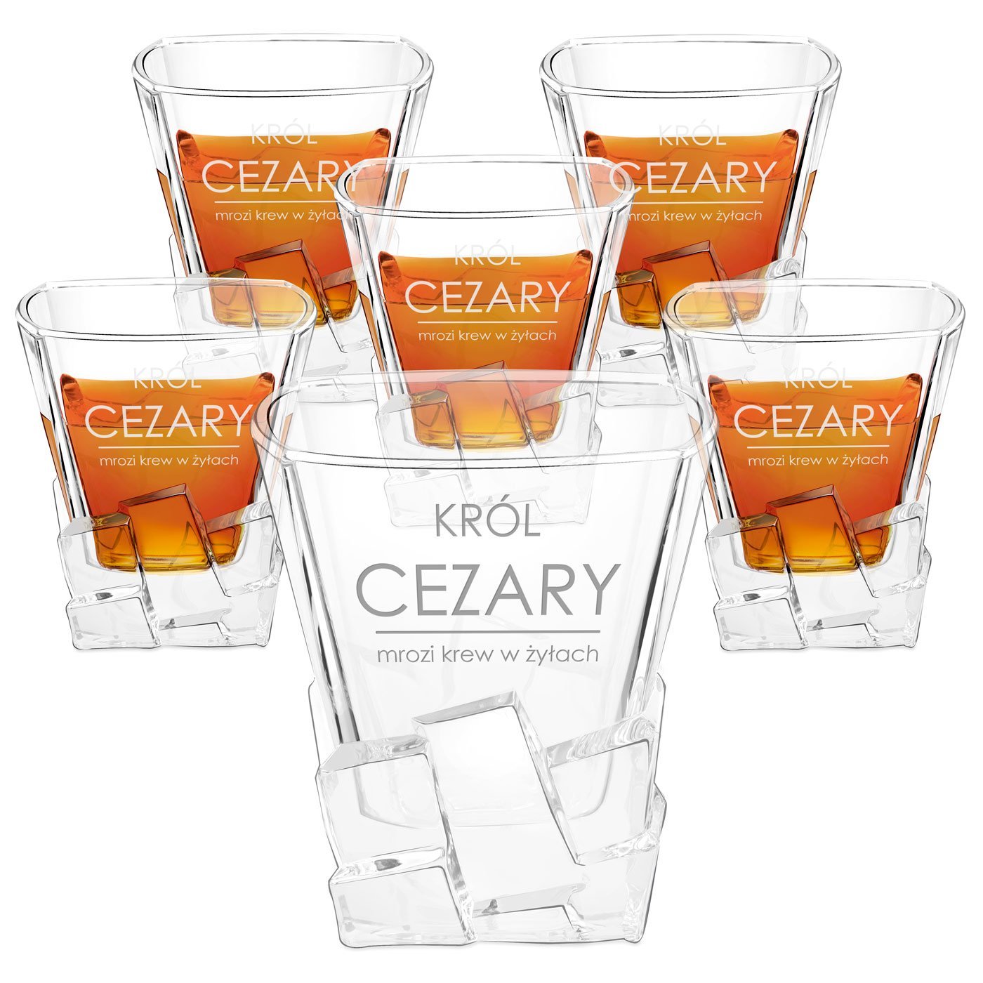 Szklanki do whisky x6 z grawerem dla niego