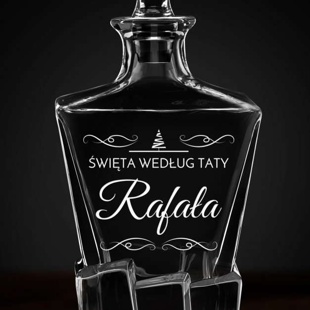 Karafka Ice Blink z grawerem dla taty na święta