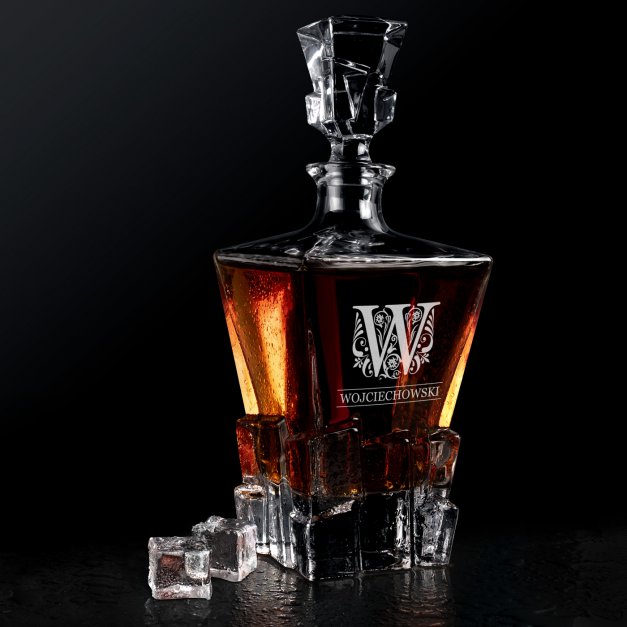 Karafka Ice Blink z grawerem dla konesera whisky