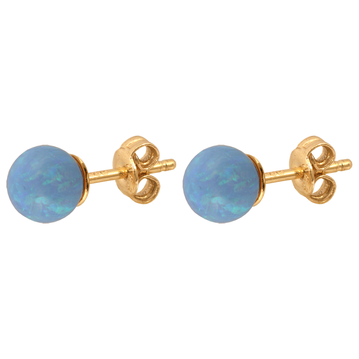 Zote kolczyki 585 z naturalnym kamieniem Opal