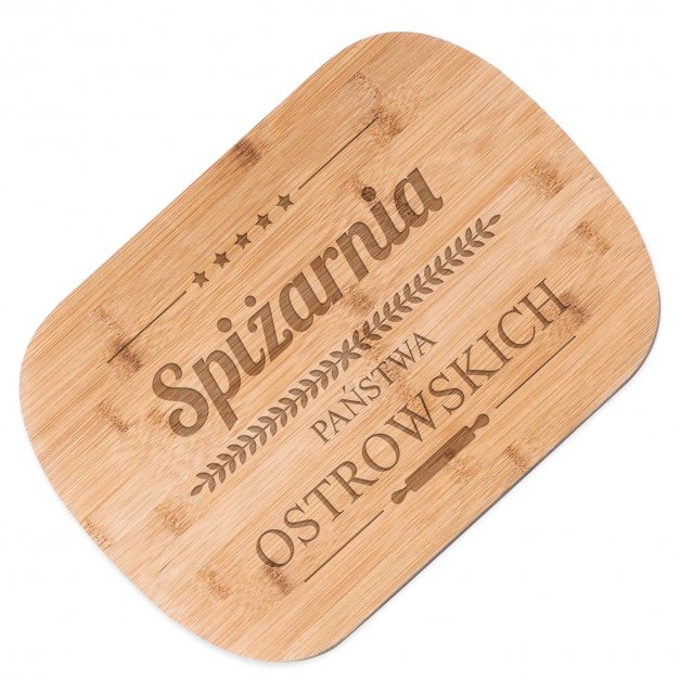 Deska bambusowa do krojenia z grawerem dla pary na ślub rocznicę parapetówkę