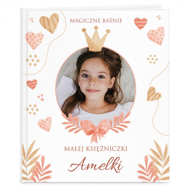 Księga baśni baśnie z Twoim zdjęciem i nadrukiem dla dziewczynki na imieniny