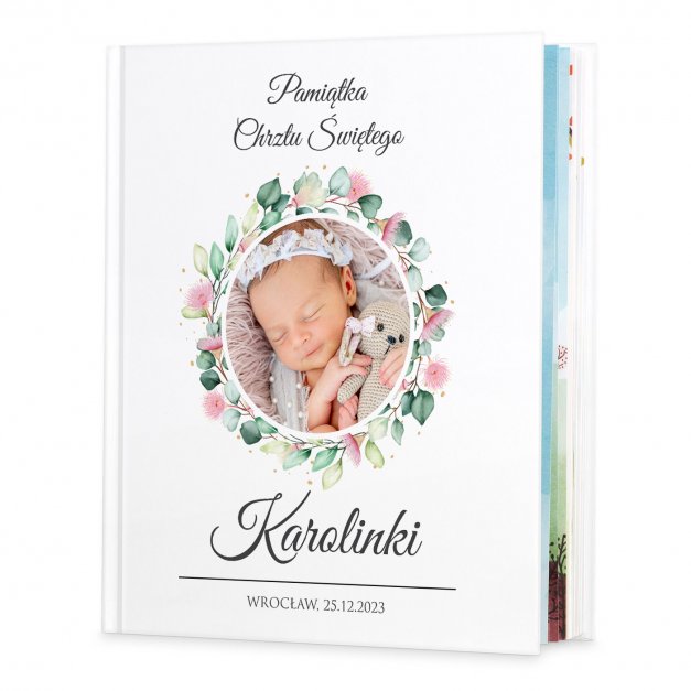 Historie opowieści biblijne z nadrukiem dla dziewczynki na chrzest