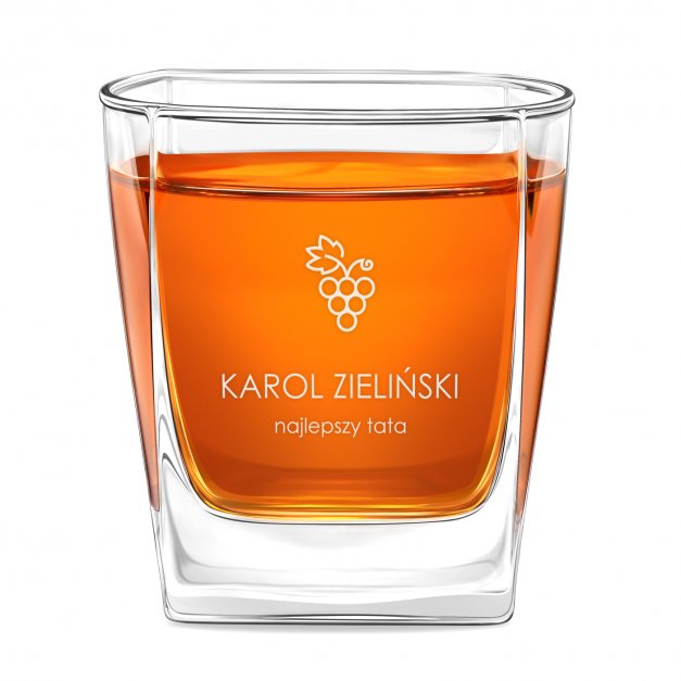 Szklanki grawerowane do whisky x6 komplet dedykacja dla taty