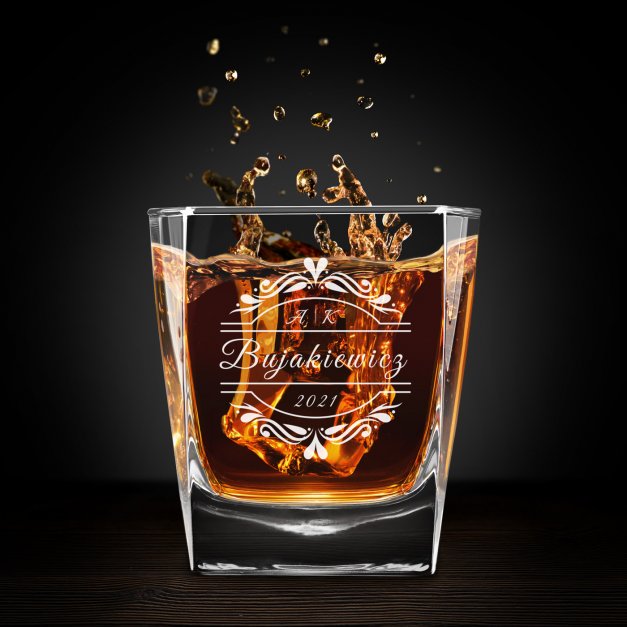 Szklanki grawerowane do whisky x6 komplet dla pary na ślub rocznicę