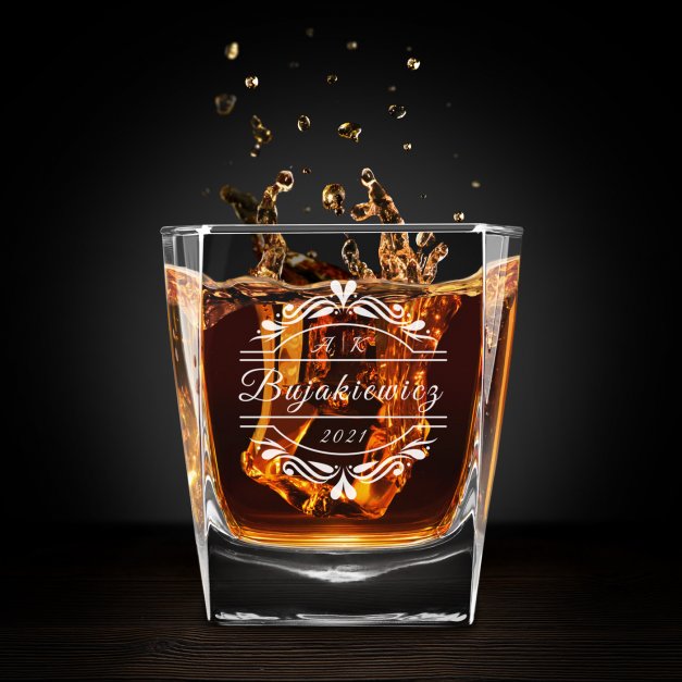 Szklanki grawerowane do whisky x6 komplet dla pary na ślub rocznicę