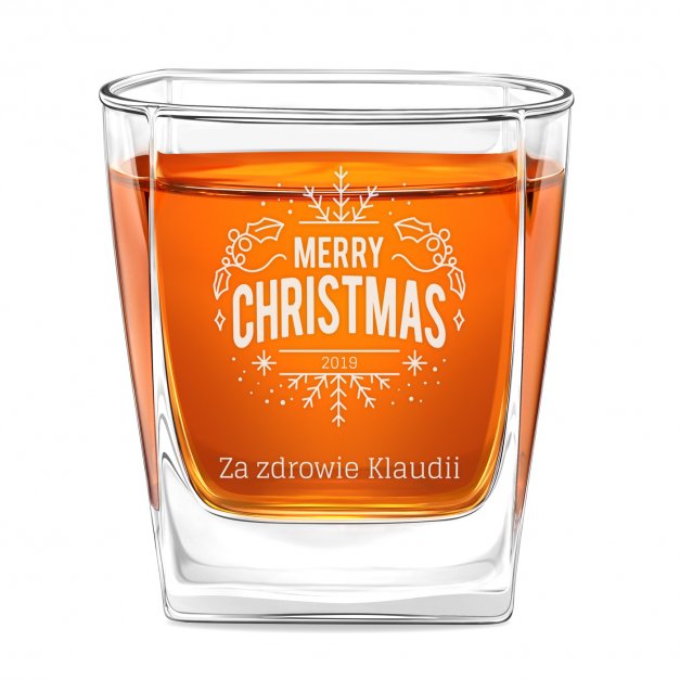 Szklanka do whisky z grawerem dla niej na święta