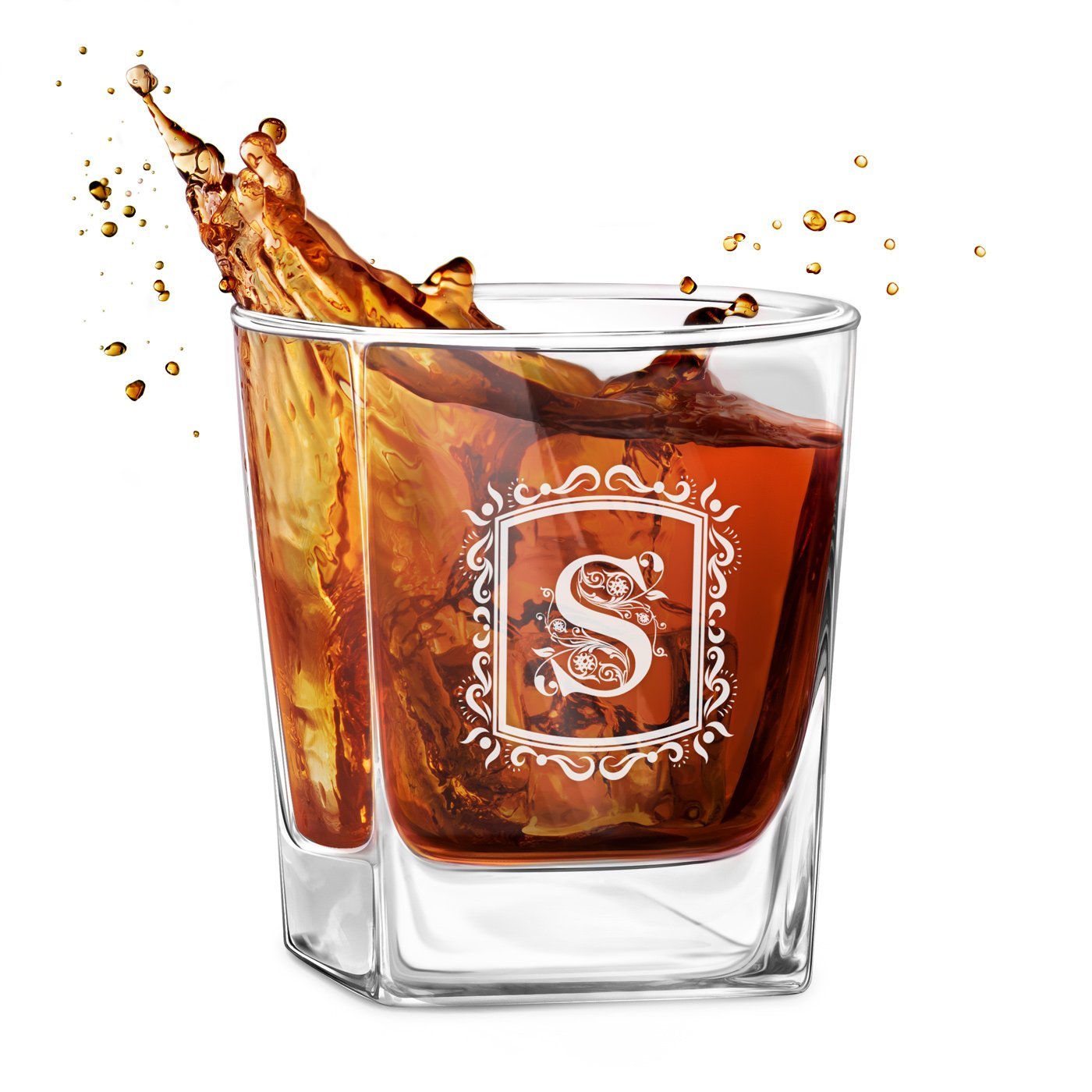 Szklanka do whisky z grawerem inicja dla gentlemana