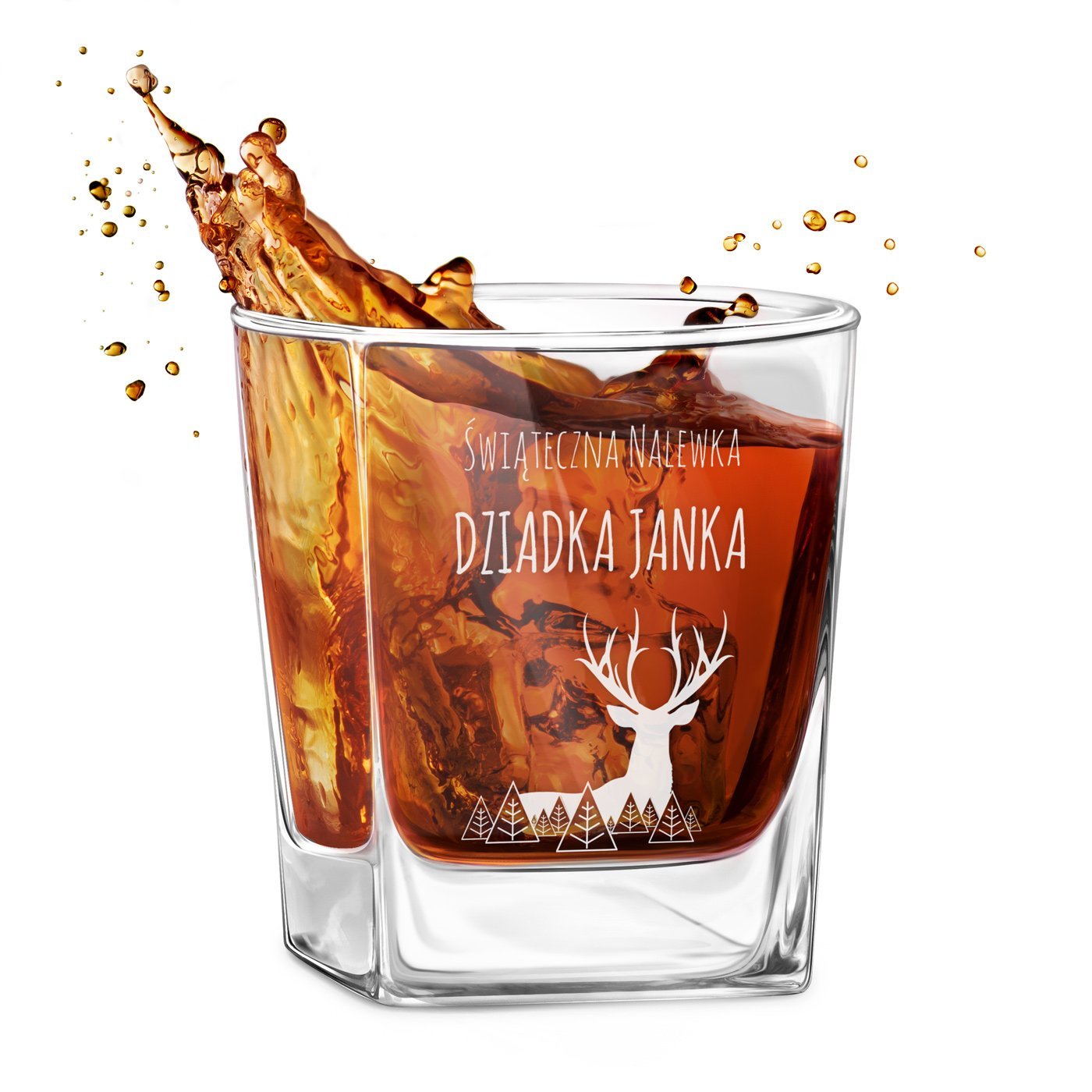 Szklanka do whisky z grawerem dla dziadka na wita