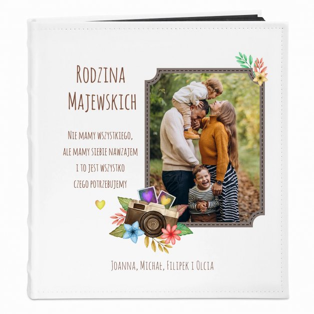 Album na zdjęcia z nadrukiem z Twoim zdjęciem dla pary na parapetówkę rocznicę