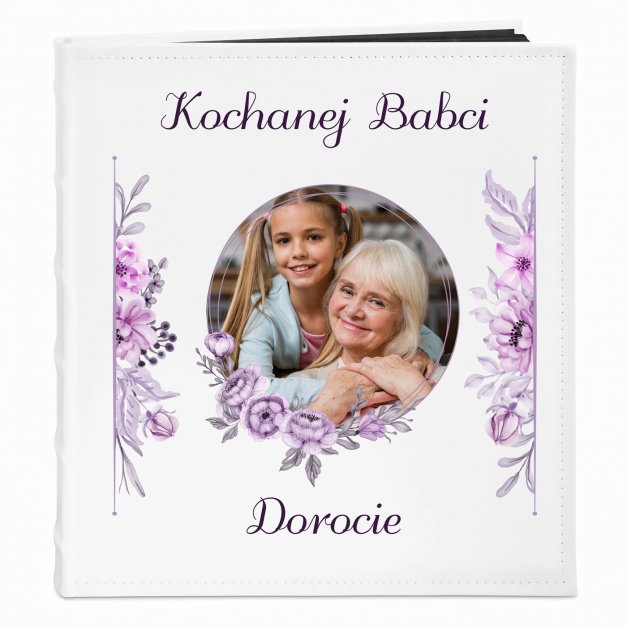 Album na zdjęcia z nadrukiem i Twoim zdjęciem dla babci