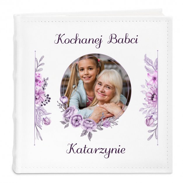 Album na zdjęcia z nadrukiem i Twoim zdjęciem dla babci