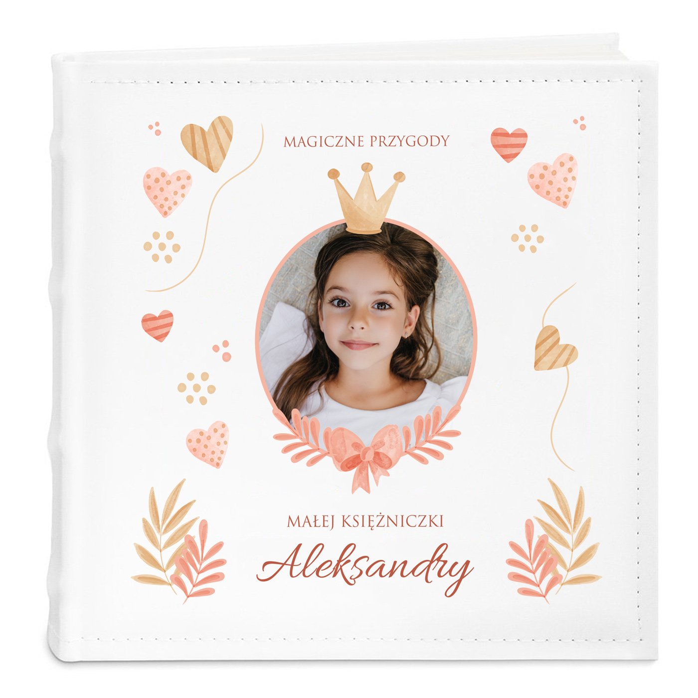 Album na zdjcia z nadrukiem i Twoim zdjciem dla dziewczynki na imieniny Dzie Dziecka