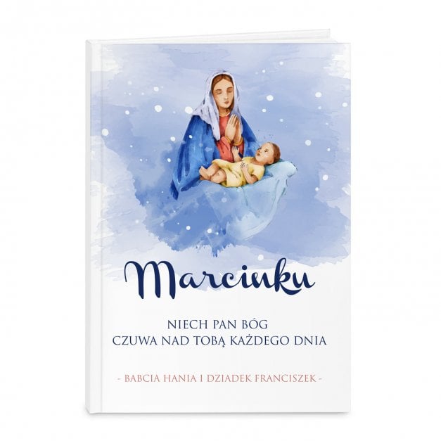 Biblia rozmiar M z nadrukiem dla chłopca na narodziny imieniny chrzciny komunię