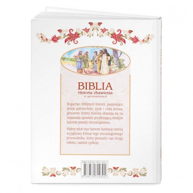 Biblia w etui z nadrukiem dla dziewczynki na chrzest