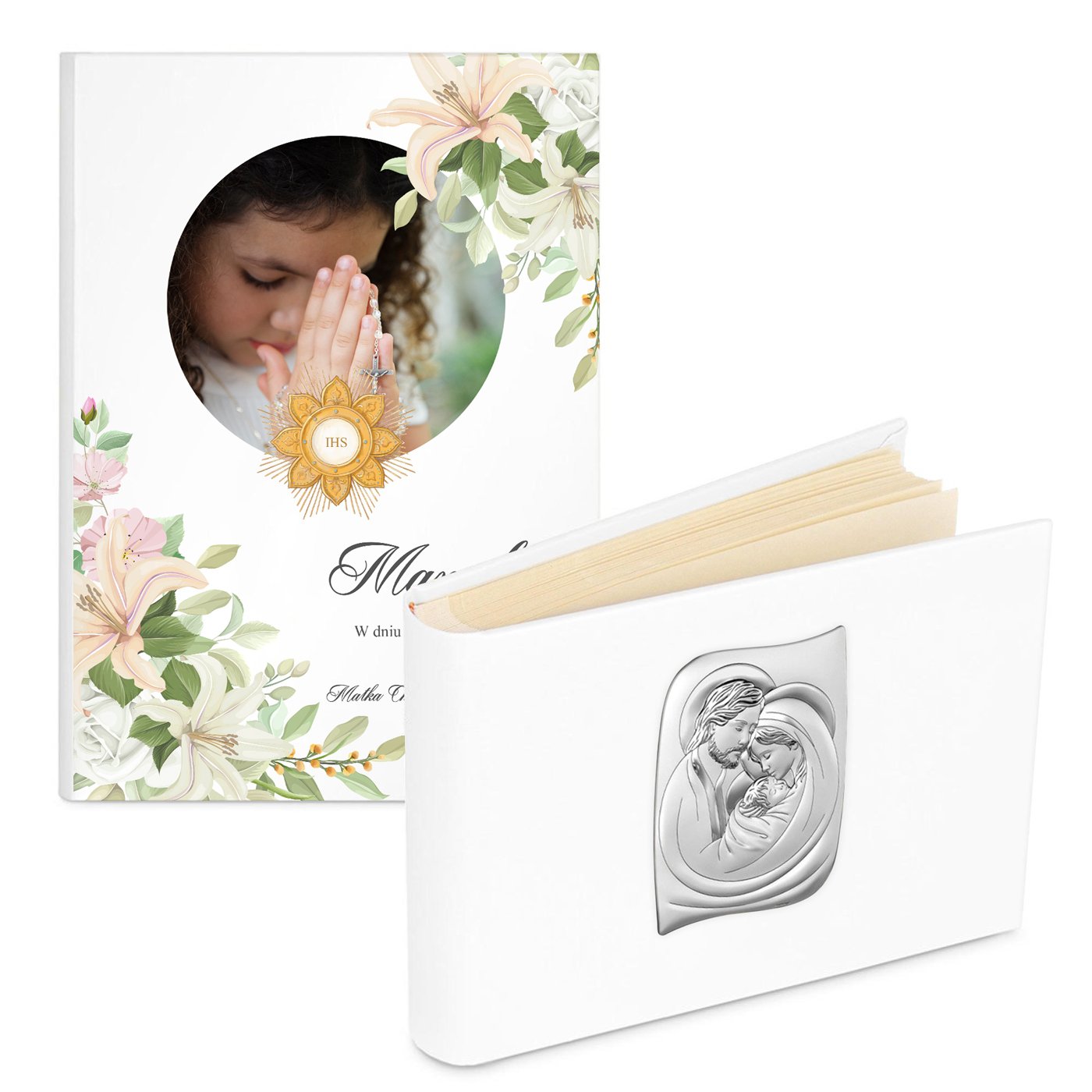Album na zdjcia w etui z Twoim zdjciem dla dziewczynki na komuni