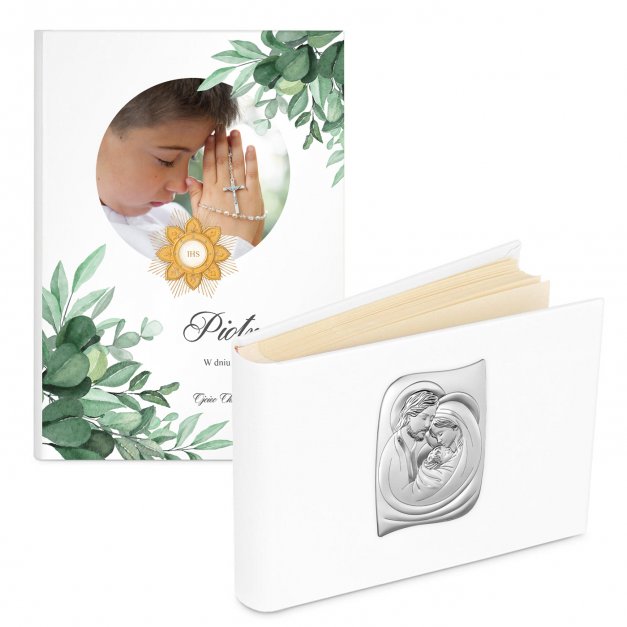 Album na zdjęcia w etui z Twoim zdjęciem dla chłopca na komunię