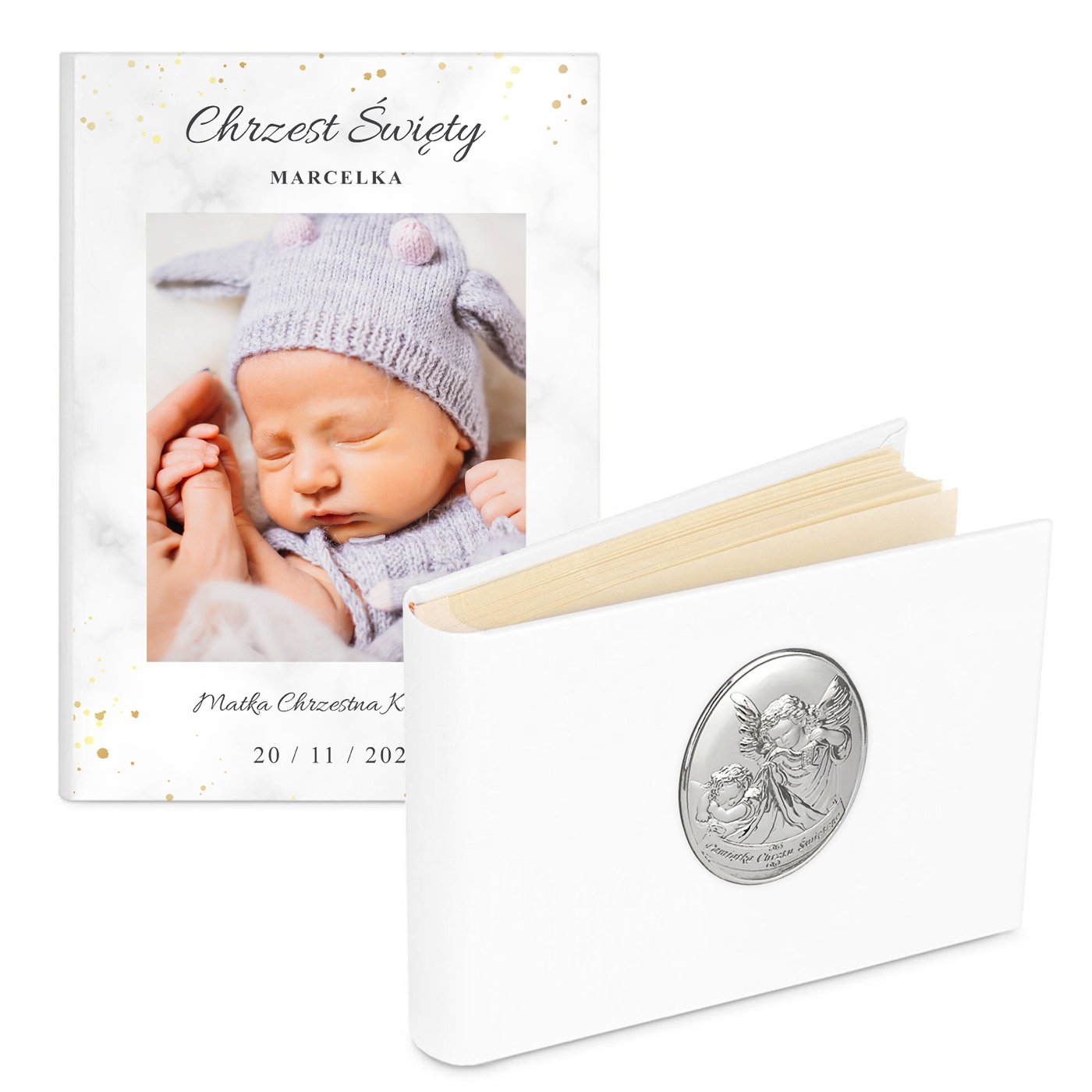 Album na zdjcia z etui z Twoim zdjciem dla chopca na chrzest