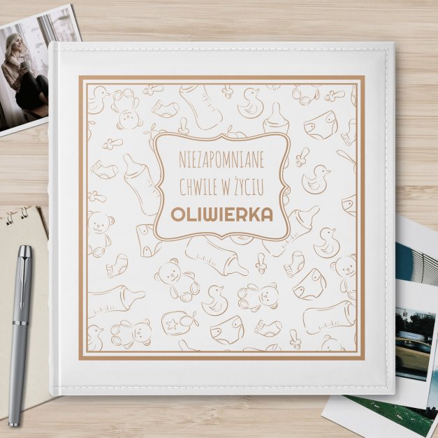 Duży album na zdjęcia z nadrukiem dla chłopca na imieniny