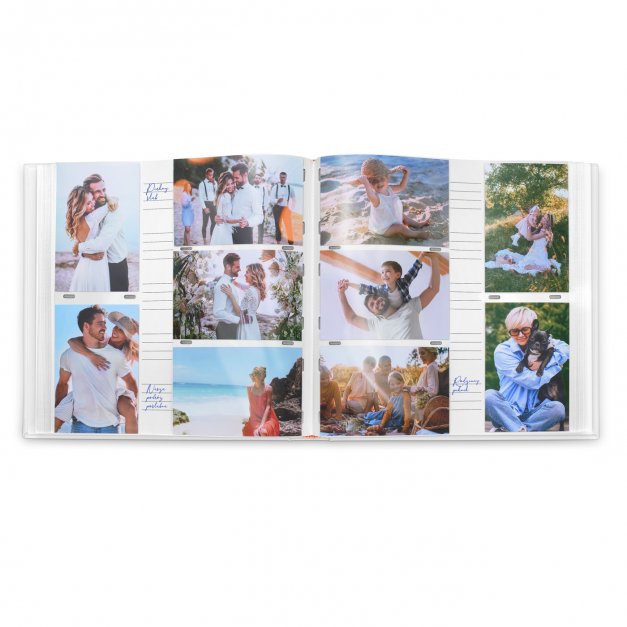 Duży album na zdjęcia z grawerem dla rodziców jako podziękowanie ślubne na rocznicę ślubu