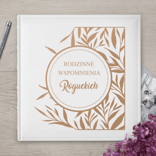 Duży album na zdjęcia z nadrukiem dla pary na ślub rocznicę parapetówkę