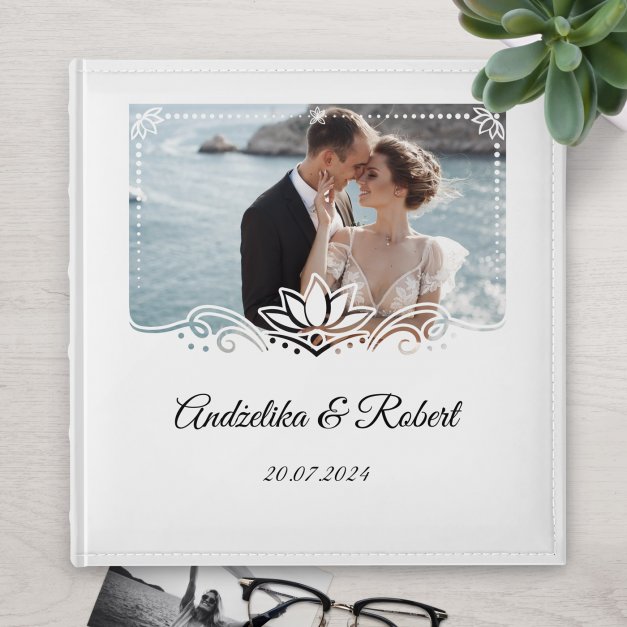 Duży album na zdjęcia z Twoim zdjęciem dla pary na ślub