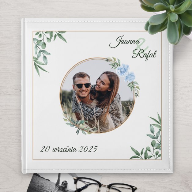 Duży album na zdjęcia z Twoim zdjęciem dla pary na ślub
