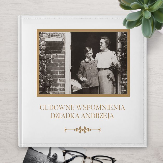 Duży album na zdjęcia z Twoim zdjęciem dla dziadka