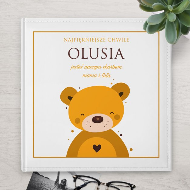 Duży album na zdjęcia z nadrukiem dla chłopca na imieniny