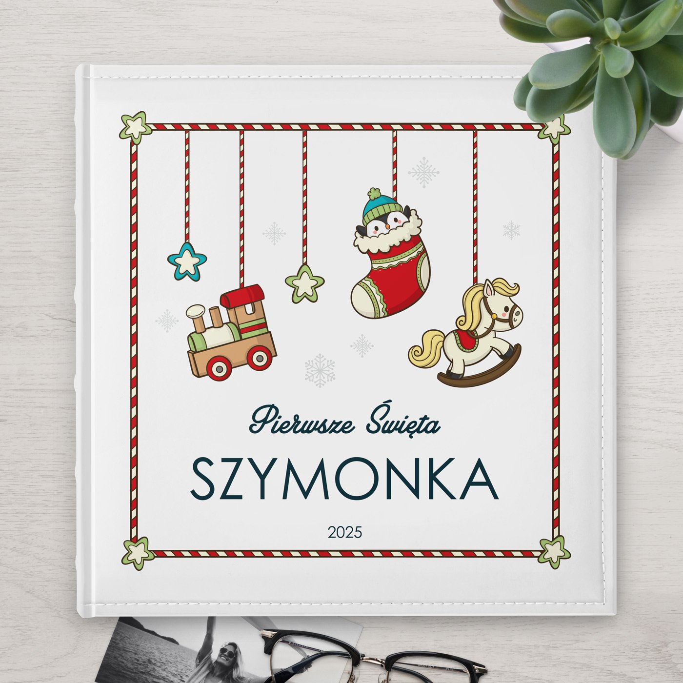 Duy album na zdjcia z nadrukiem dla chopca na wita