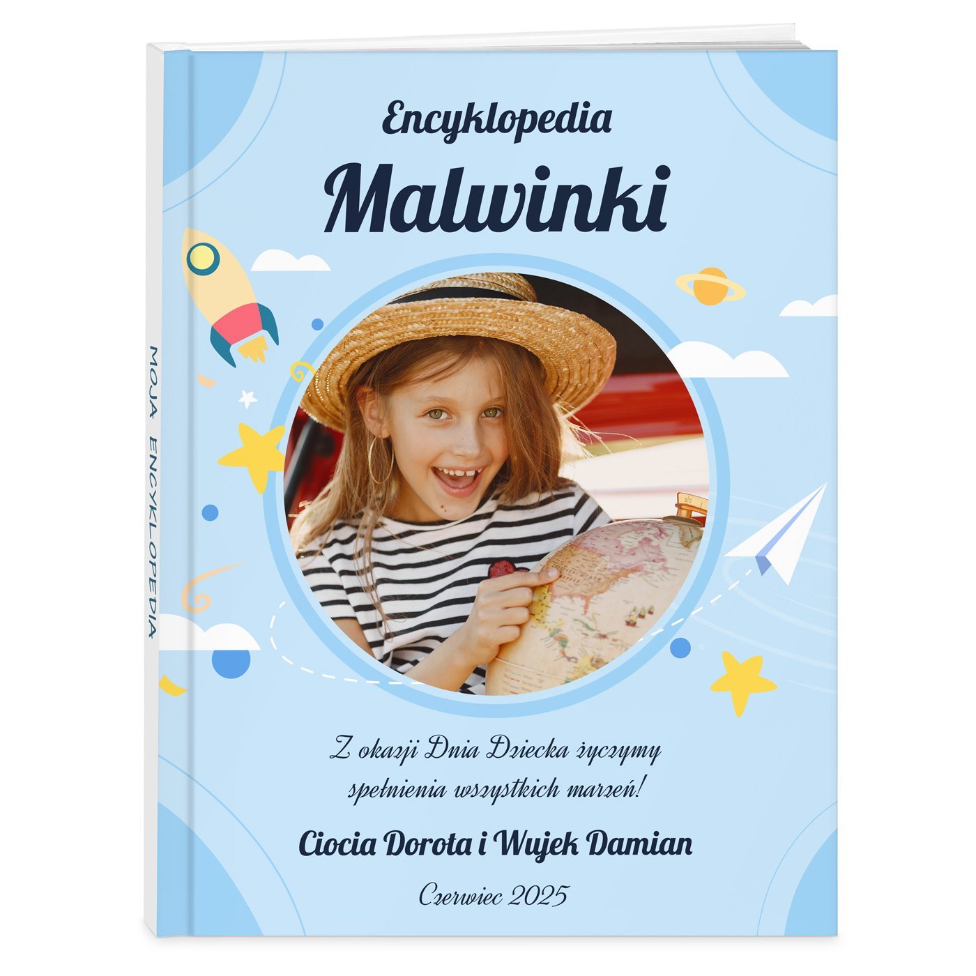 Encyklopedia z Twoim zdjciem dla dziewczynki na Dzie Dziecka