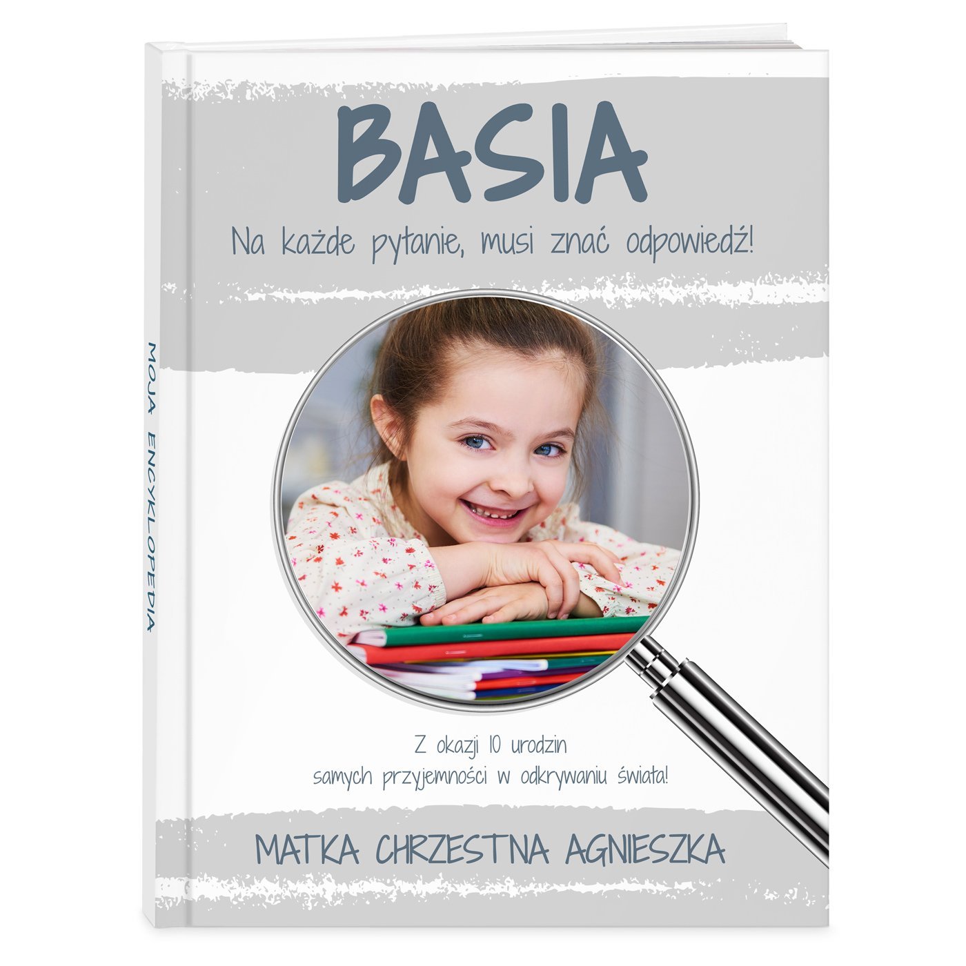 Encyklopedia z Twoim zdjciem dla dziewczynki na urodziny