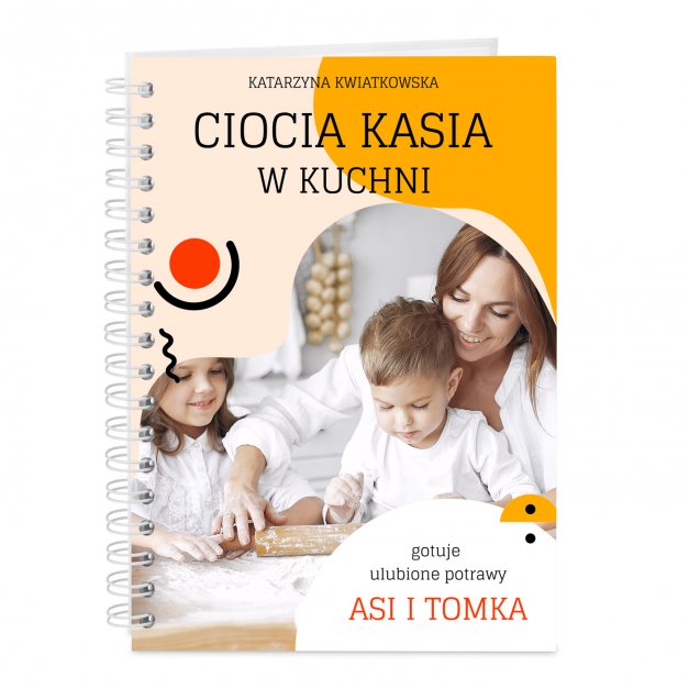 Przepiśnik kołonotatnik na przepisy z Twoim zdjęciem dla cioci