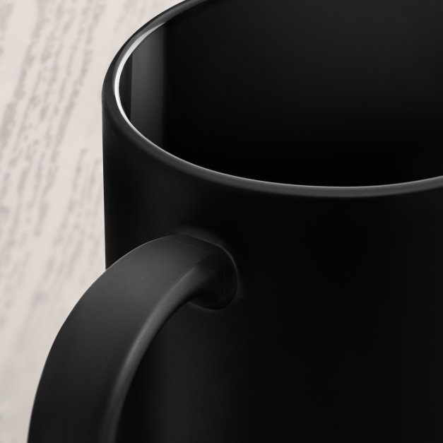 Kubek ceramiczny czarny matowy z grawerem dla inżyniera