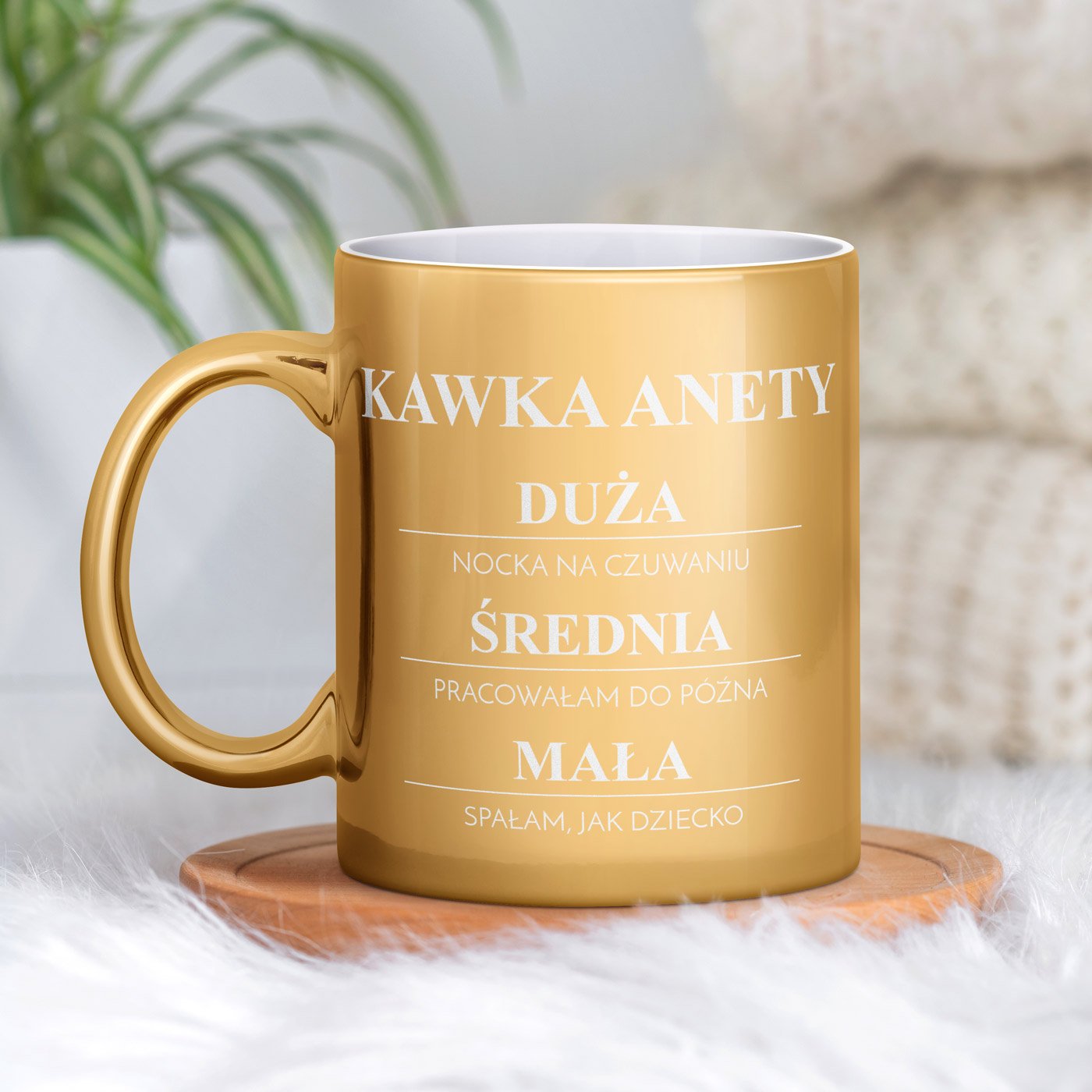 Kubek ceramiczny zoty z grawerem dla niej lekarski pielgniarki na imieniny