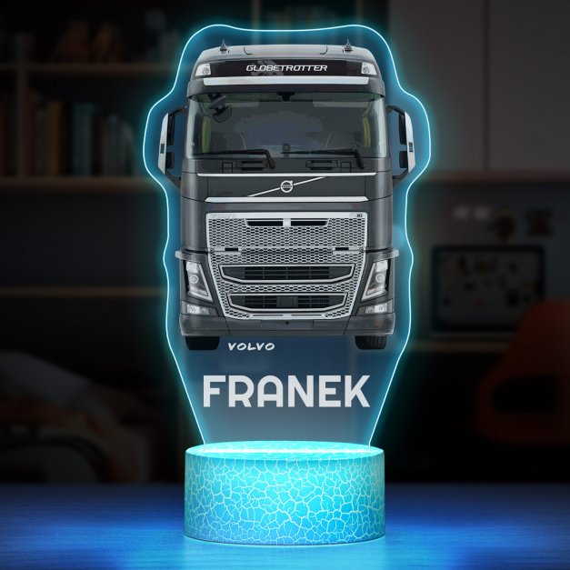 Lampka LED L 3D z nadrukiem na szkle akrylowym dla kierowcy ciężarówki
