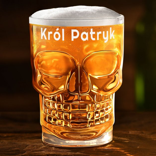 Kufel do piwa czaszka z grawerem dla niego na imieniny 18 urodziny wieczór kawalerski