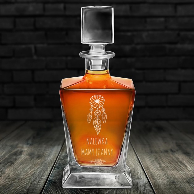 Karafka do whisky pyramid z grawerem dla mamy