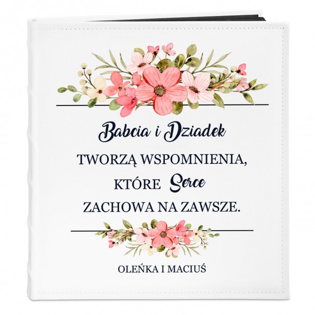 Album na zdjęcia z nadrukiem dla babci i dziadka