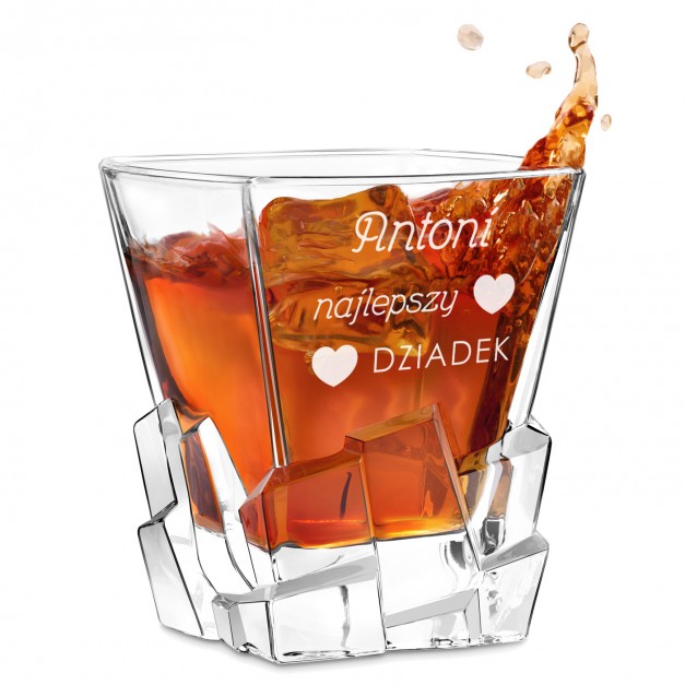 Szklanka do whisky z grawerem na Dzień Dziadka