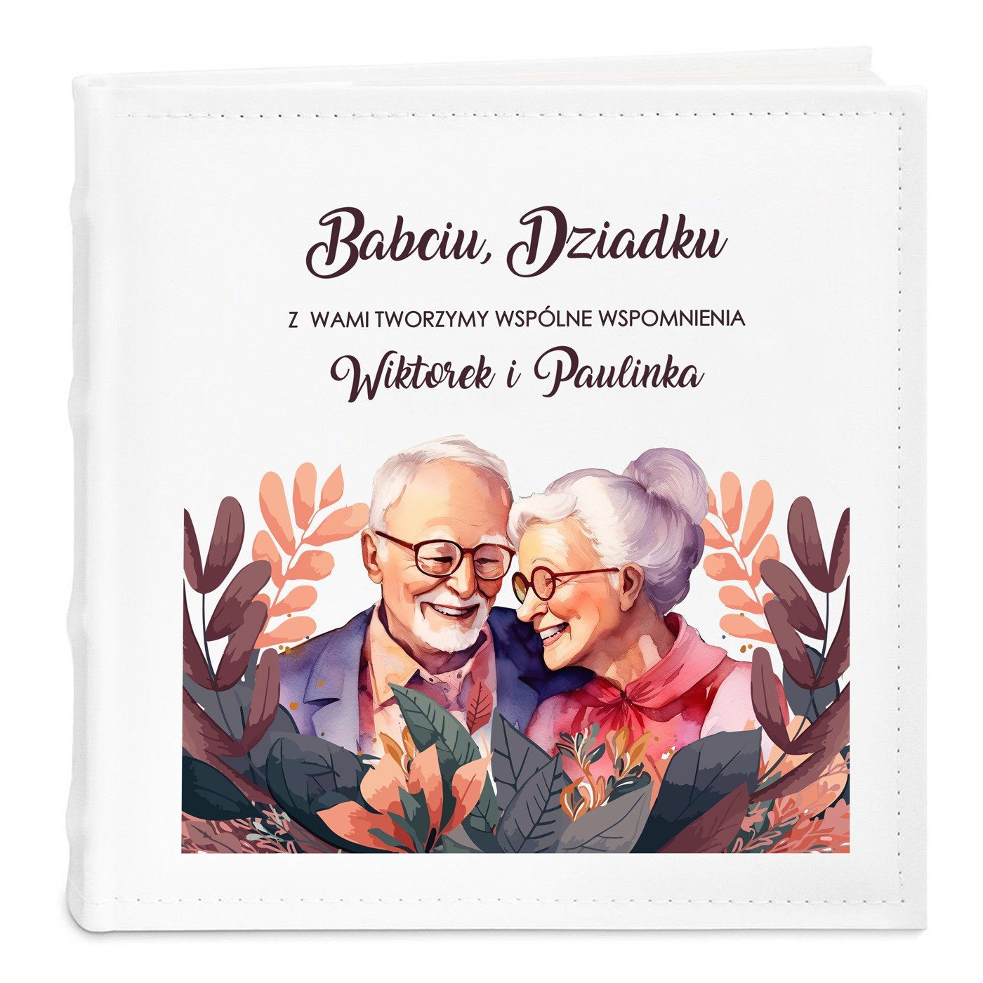 Album na zdjcia z nadrukiem na Dzie Babci i Dziadka podzikowania