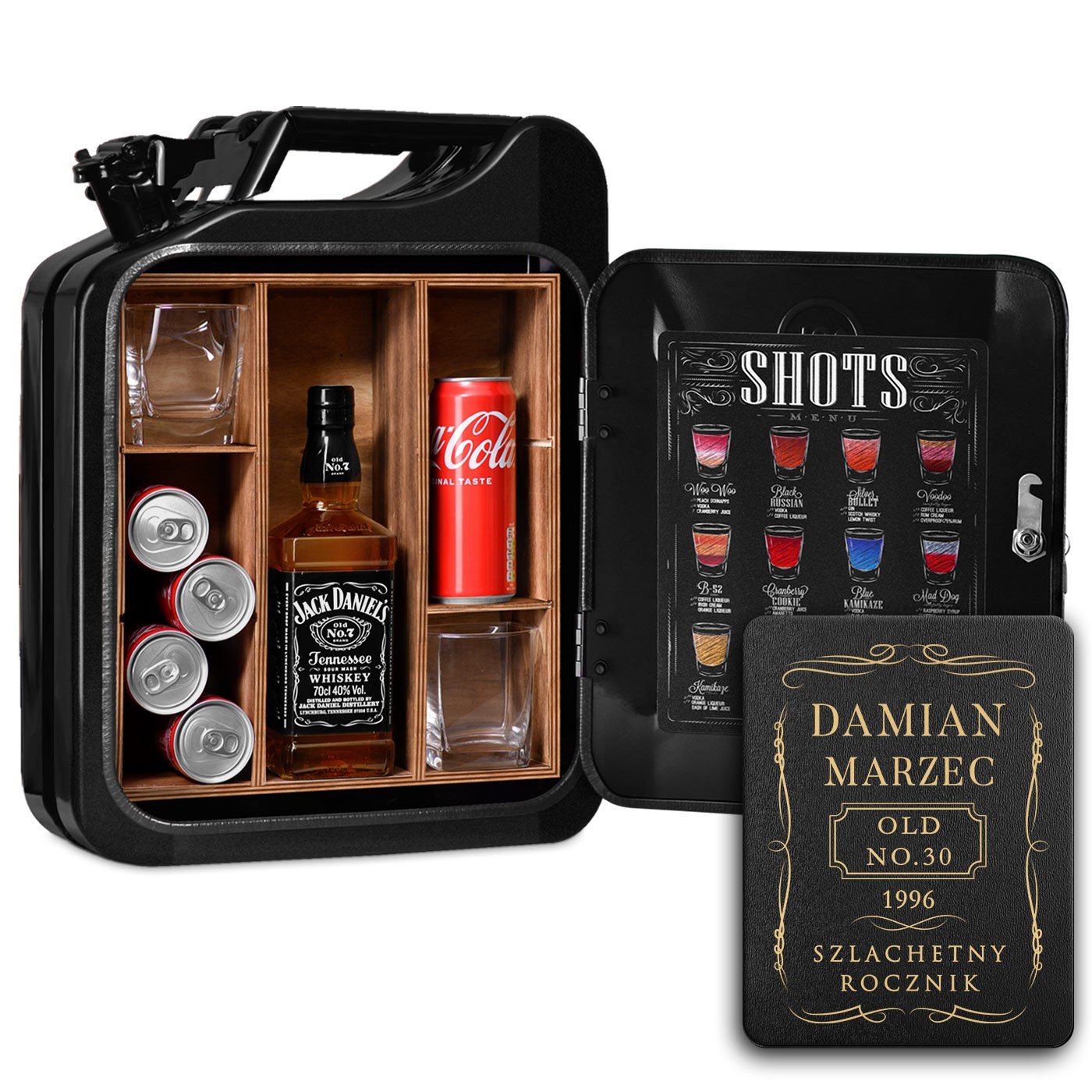 Kanister barek z grawerem dla gentlemana konesera whisky na 30 urodziny