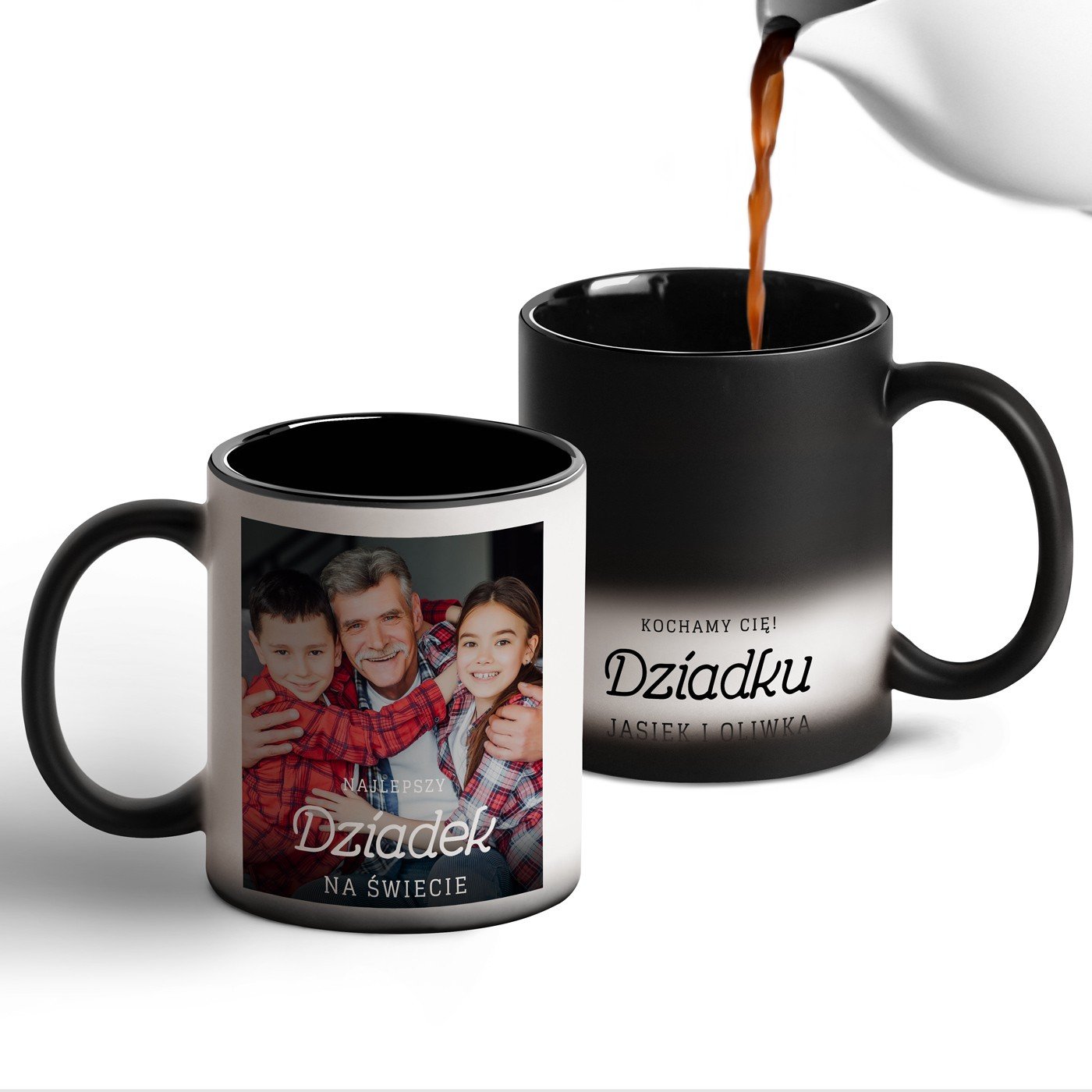 Magiczny kubek ze zdjciem dla dziadka na urodziny