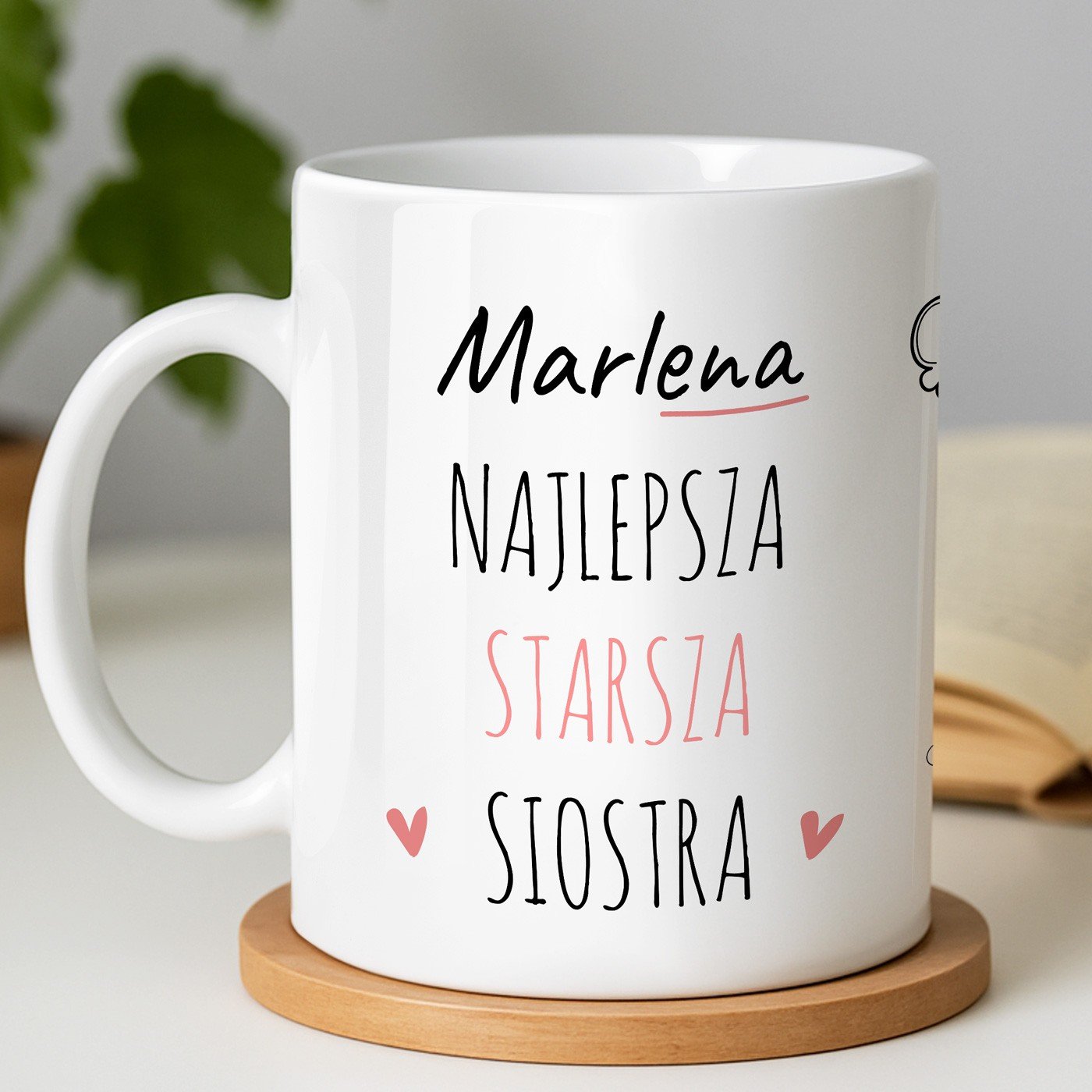Kubek z nadrukiem dla siostry na urodziny