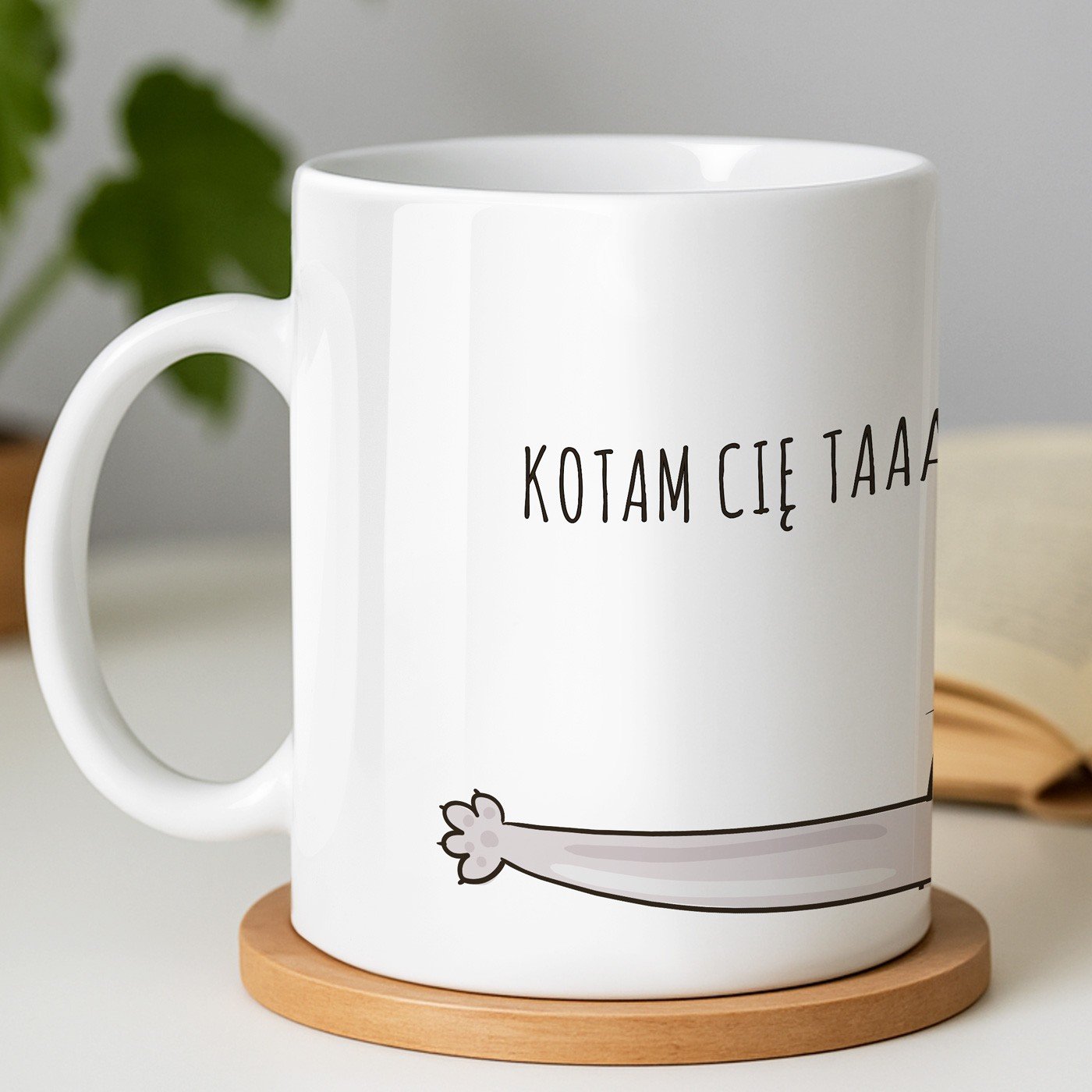 Kubek z nadrukiem dla kociary