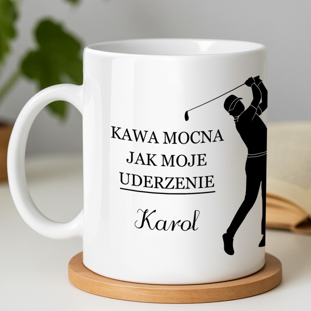 Kubek z nadrukiem dla niego golfisty